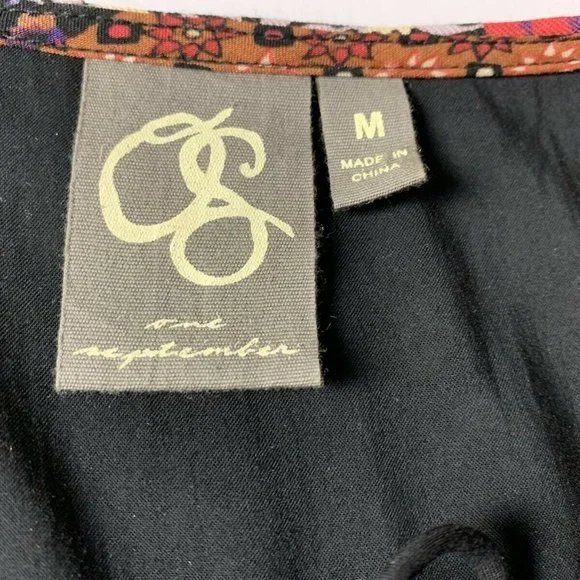 Sold - Anthropologie Dress One September Arcata Boho Patchwork Rayon - Picture 11 of 12